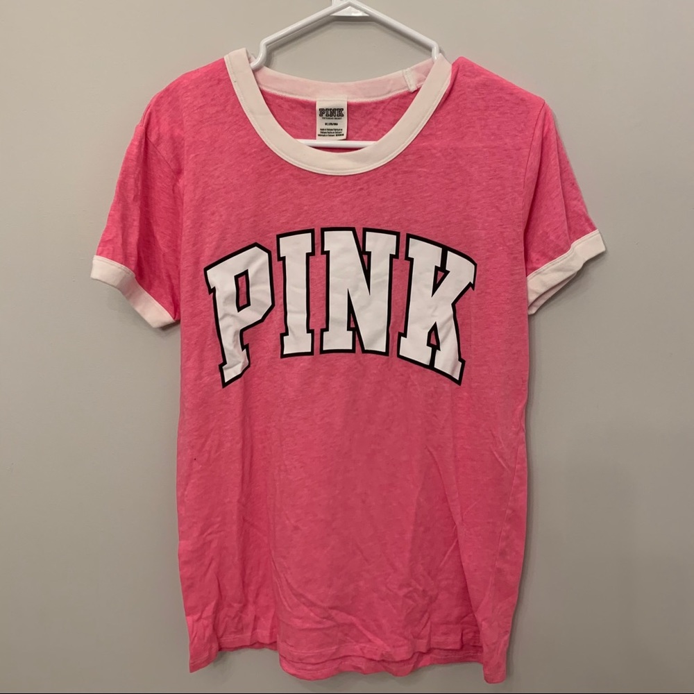 PINK VS Pink Ringer Tee